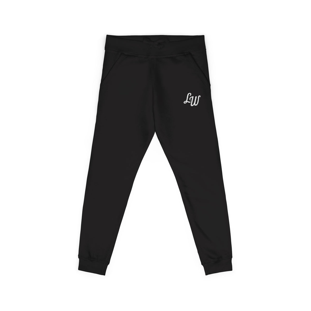 Embroidered Fleece Sweatpants with Script Logo