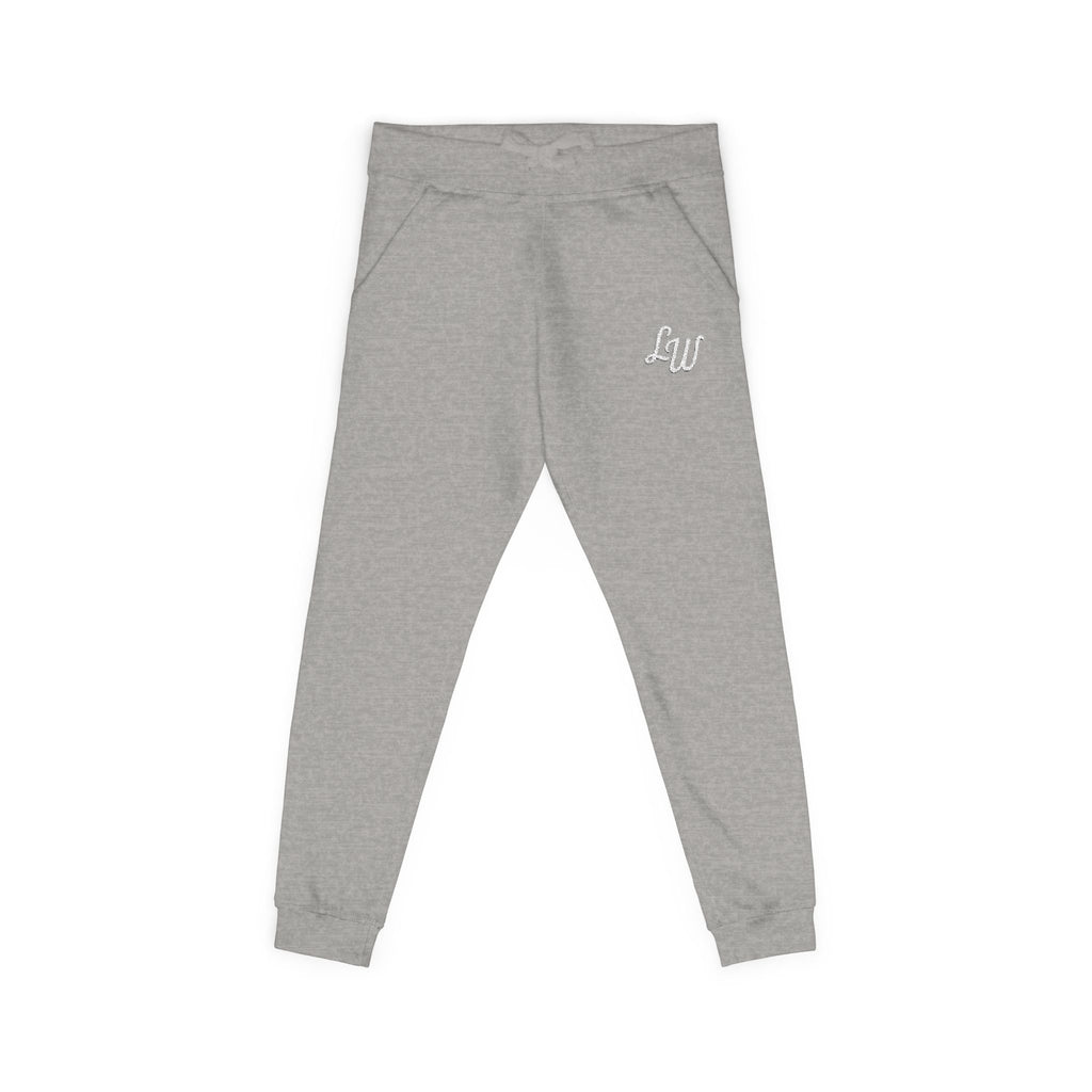 Embroidered Fleece Sweatpants with Script Logo