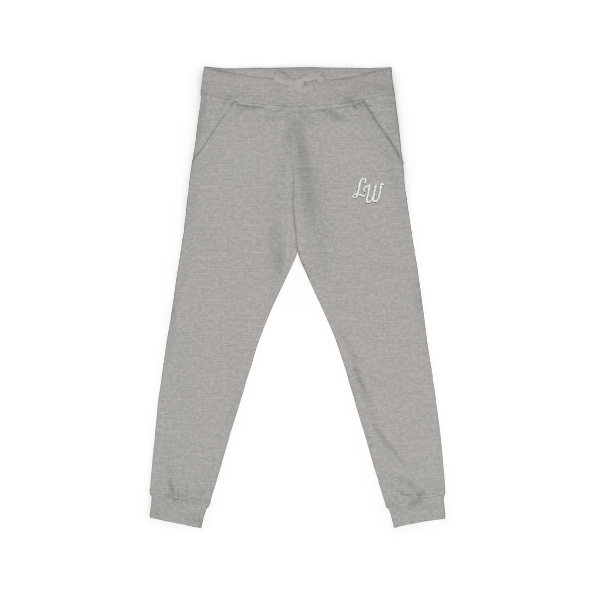 Embroidered Fleece Sweatpants with Script Logo